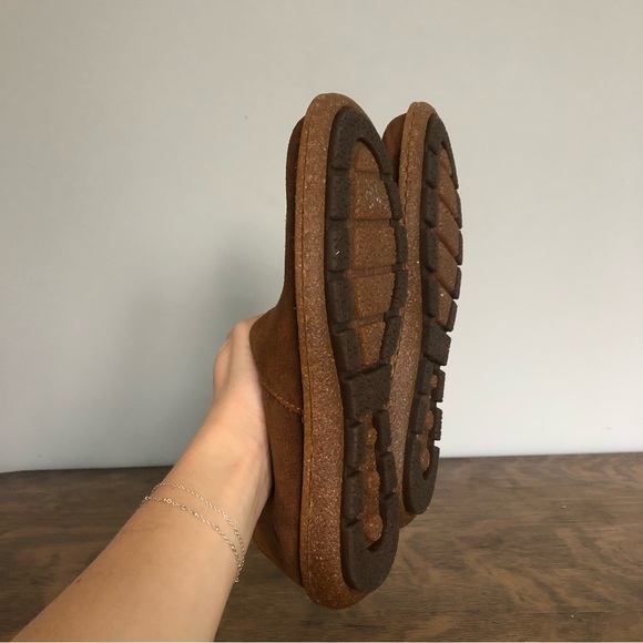 New Born Teresa Rust Distressed Leather Slip On Comfort Loafer Shoes - Picture 10 of 13